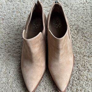 Vince Camuto Tan Ankle Booties with Pointed Toe